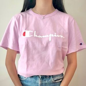nwt pink champion tshirt